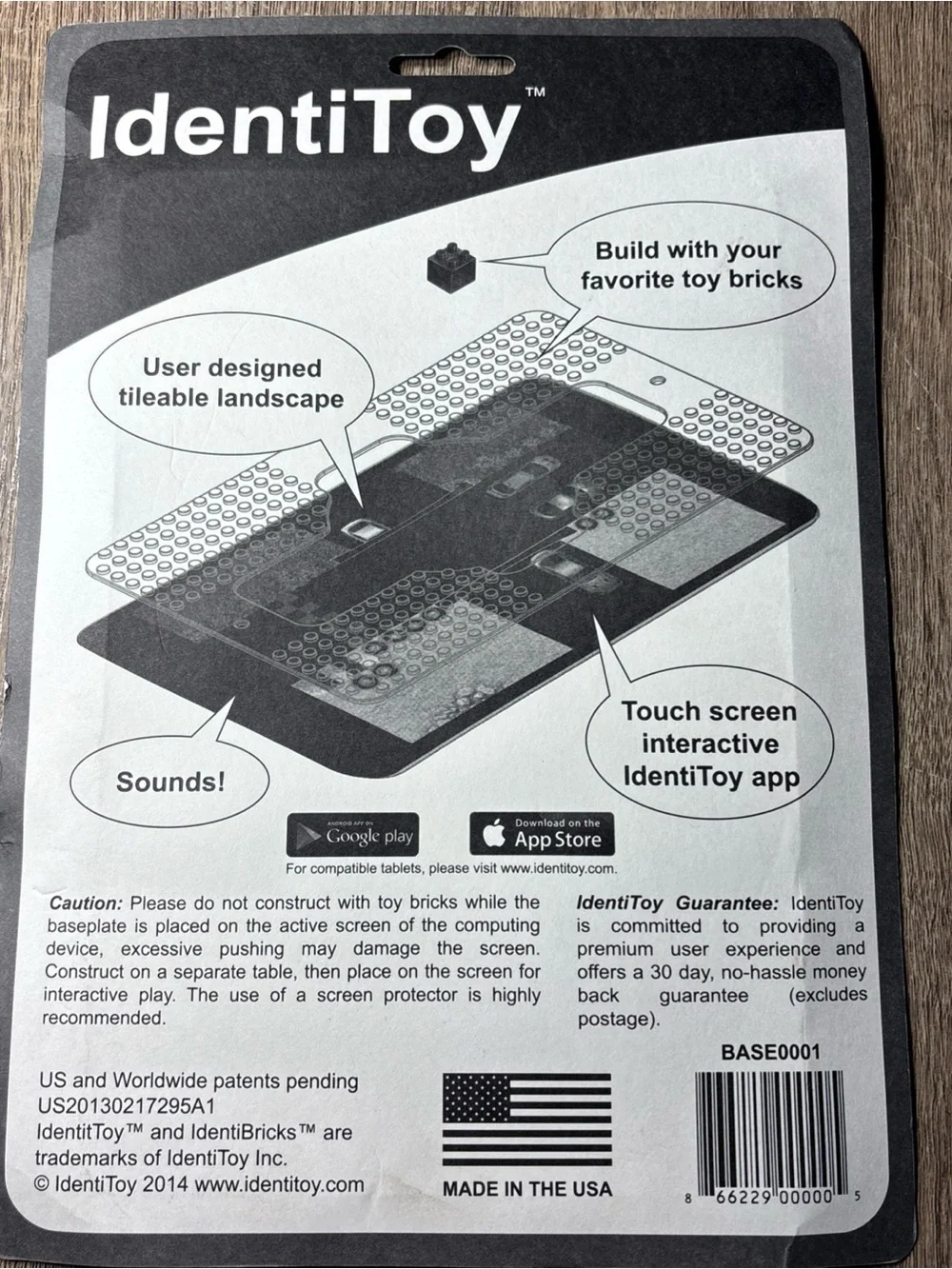 IdentiToy clear baseplate